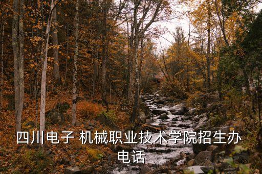 四川電子 機械職業(yè)技術學院招生辦 電話