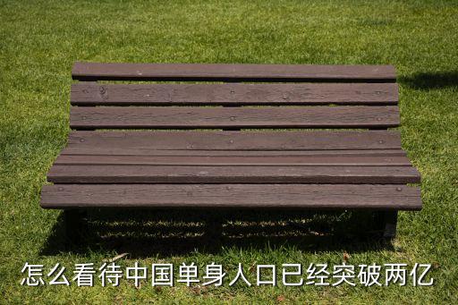 怎么看待中國單身人口已經突破兩億
