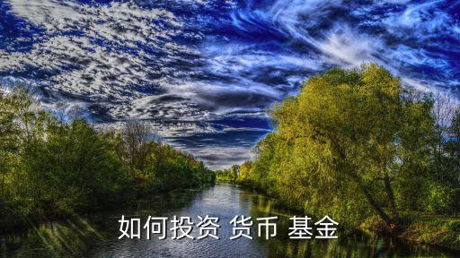 怎樣買貨幣基金,怎樣看貨幣基金收益哪個高