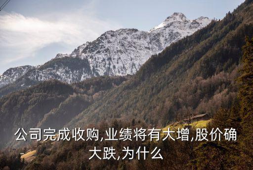 公司完成收購,業(yè)績將有大增,股價(jià)確大跌,為什么