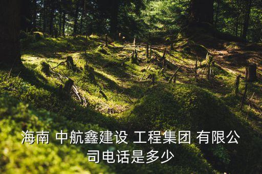 海南 中航鑫建設(shè) 工程集團(tuán) 有限公司電話(huà)是多少