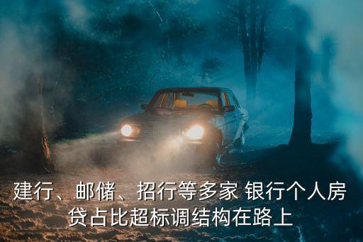 建行、郵儲(chǔ)、招行等多家 銀行個(gè)人房貸占比超標(biāo)調(diào)結(jié)構(gòu)在路上