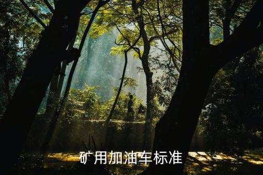 礦用加油車(chē)標(biāo)準(zhǔn)