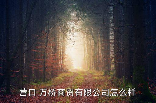 營口 萬橋商貿有限公司怎么樣