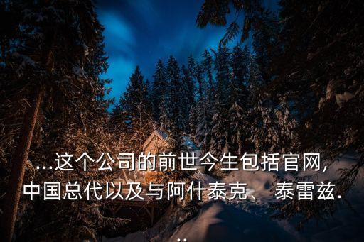 ...這個公司的前世今生包括官網(wǎng),中國總代以及與阿什泰克、 泰雷茲...