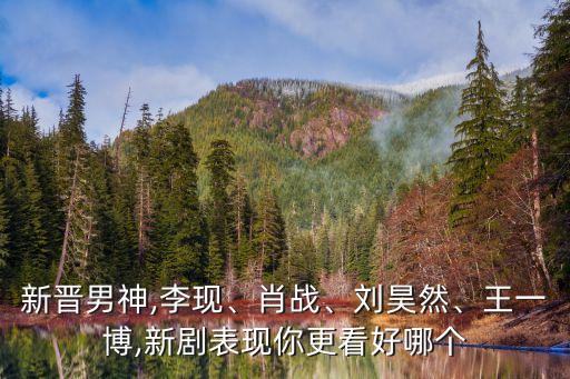 新晉男神,李現(xiàn)、肖戰(zhàn)、劉昊然、王一博,新劇表現(xiàn)你更看好哪個(gè)