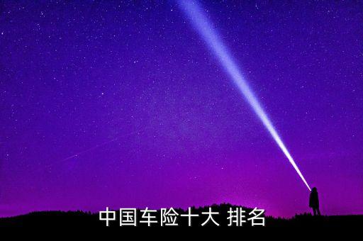 中國(guó)車(chē)險(xiǎn)十大 排名