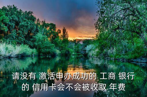 請沒有 激活申辦成功的 工商 銀行的 信用卡會(huì)不會(huì)被收取 年費(fèi)