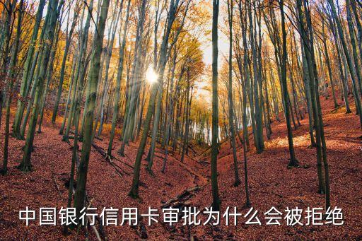 中國銀行信用卡審批為什么會(huì)被拒絕