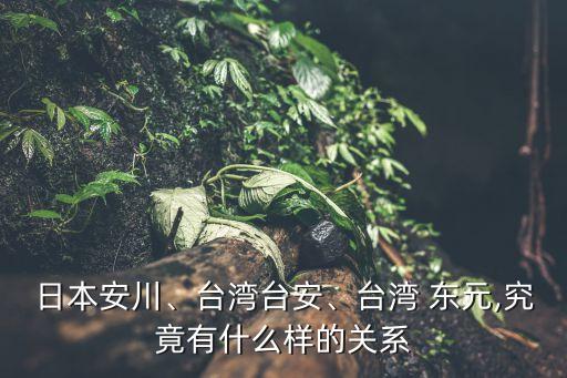 日本安川、臺灣臺安、臺灣 東元,究竟有什么樣的關(guān)系