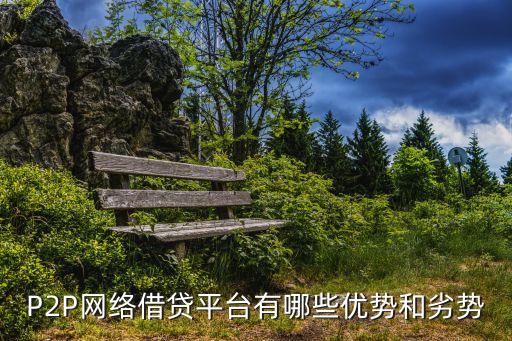 P2P網(wǎng)絡(luò)借貸平臺(tái)有哪些優(yōu)勢和劣勢