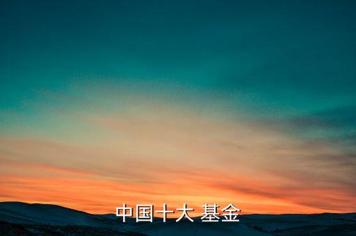 中國(guó)十大 基金