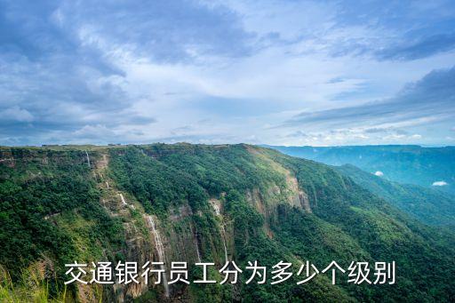  交通銀行員工分為多少個(gè)級別