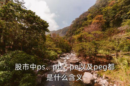 股市中ps、pb、pe以及peg都是什么含義