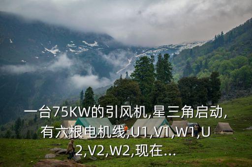 一臺75KW的引風機,星三角啟動,有六根電機線,U1,V1,W1,U2,V2,W2,現在...