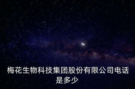  梅花生物科技集團(tuán)股份有限公司電話(huà)是多少