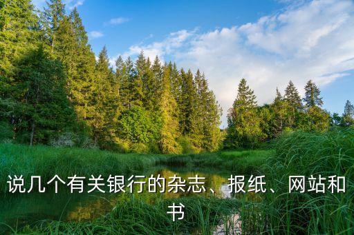 說幾個有關銀行的雜志、報紙、網(wǎng)站和書