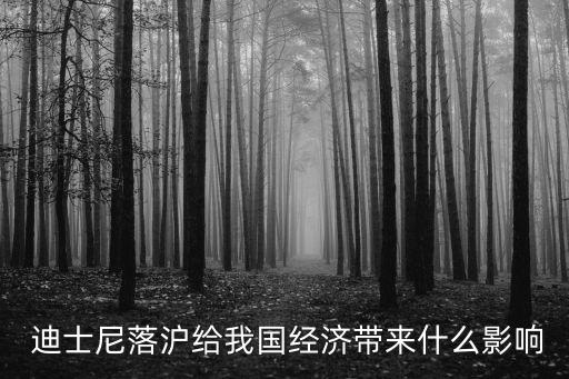  迪士尼落滬給我國經(jīng)濟(jì)帶來什么影響