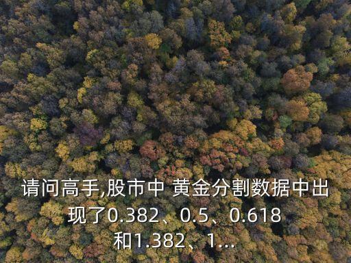 請(qǐng)問(wèn)高手,股市中 黃金分割數(shù)據(jù)中出現(xiàn)了0.382、0.5、0.618和1.382、1...