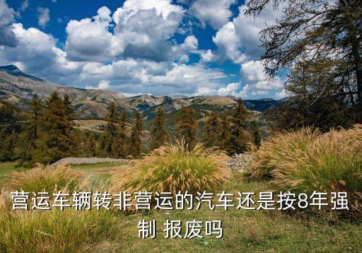 營(yíng)運(yùn)車輛轉(zhuǎn)非營(yíng)運(yùn)的汽車還是按8年強(qiáng)制 報(bào)廢嗎