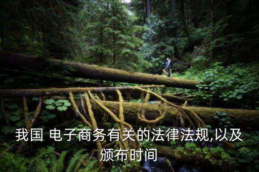 我國 電子商務(wù)有關(guān)的法律法規(guī),以及頒布時(shí)間