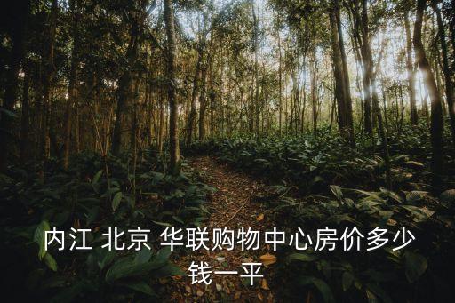  內(nèi)江 北京 華聯(lián)購(gòu)物中心房?jī)r(jià)多少錢(qián)一平