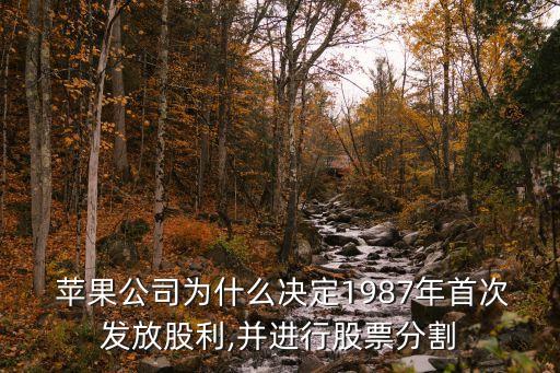  蘋(píng)果公司為什么決定1987年首次發(fā)放股利,并進(jìn)行股票分割