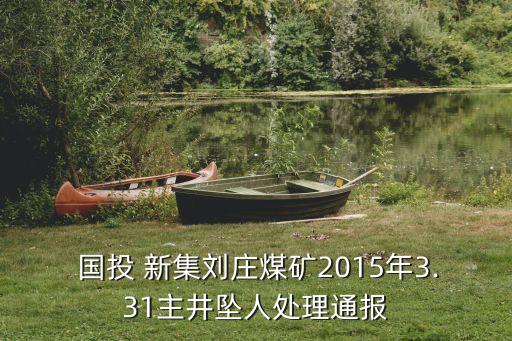  國投 新集劉莊煤礦2015年3.31主井墜人處理通報(bào)