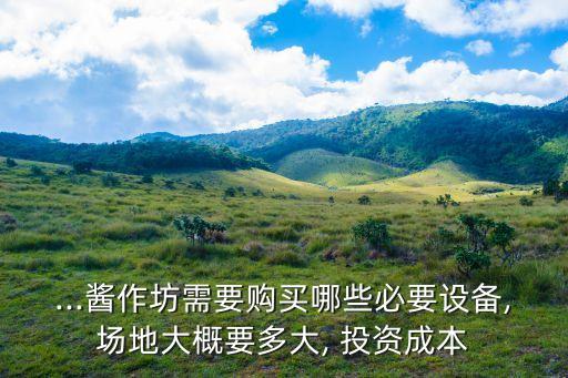 ...醬作坊需要購(gòu)買(mǎi)哪些必要設(shè)備,場(chǎng)地大概要多大, 投資成本