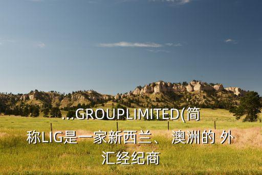 ...GROUPLIMITED(簡稱LIG是一家新西蘭、 澳洲的 外匯經(jīng)紀(jì)商