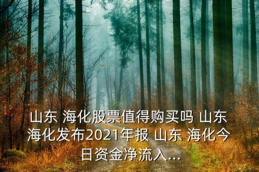 山東 ?；善敝档觅徺I嗎 山東 ?；l(fā)布2021年報 山東 ?；袢召Y金凈流入...