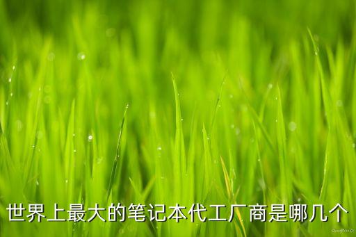世界上最大的筆記本代工廠商是哪幾個(gè)