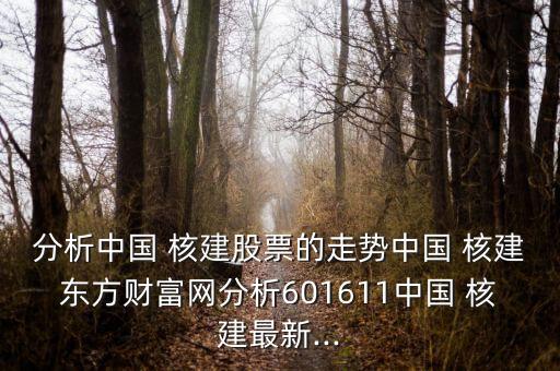 分析中國 核建股票的走勢(shì)中國 核建東方財(cái)富網(wǎng)分析601611中國 核建最新...