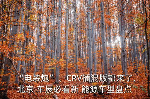 “電裝炮”、CRV插混版都來了, 北京 車展必看新 能源車型盤點(diǎn)