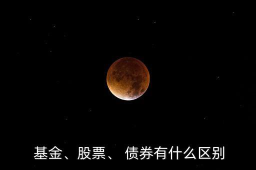  基金、股票、 債券有什么區(qū)別