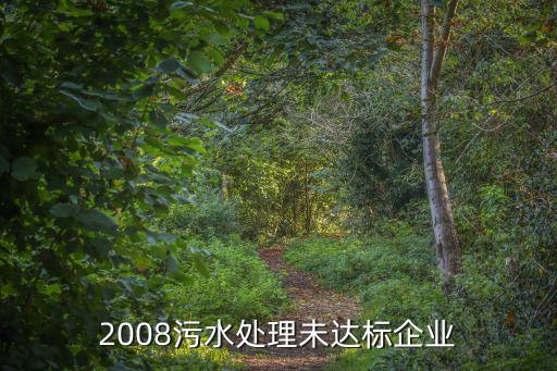 2008污水處理未達標(biāo)企業(yè)