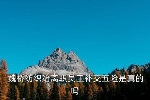  魏橋紡織給離職員工補交五險是真的嗎