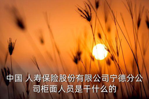 中國人壽柜員