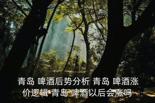  青島 啤酒后勢分析 青島 啤酒漲價(jià)邏輯 青島 啤酒以后會(huì)漲嗎