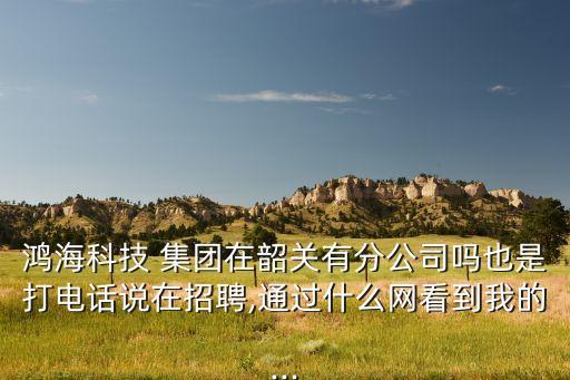 鴻?？萍?集團(tuán)在韶關(guān)有分公司嗎也是打電話說在招聘,通過什么網(wǎng)看到我的...