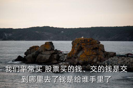 我們平常買 股票買的錢、交的錢是交到哪里去了錢是給誰手里了