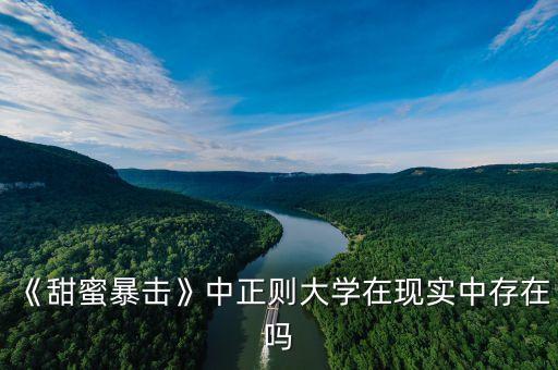 《甜蜜暴擊》中正則大學(xué)在現(xiàn)實中存在嗎