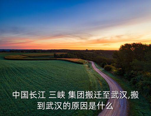 中國(guó)長(zhǎng)江 三峽 集團(tuán)搬遷至武漢,搬到武漢的原因是什么