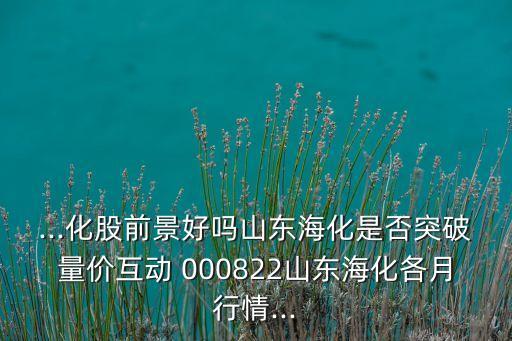 ...化股前景好嗎山東?；欠裢黄屏績r互動 000822山東?；髟滦星?..