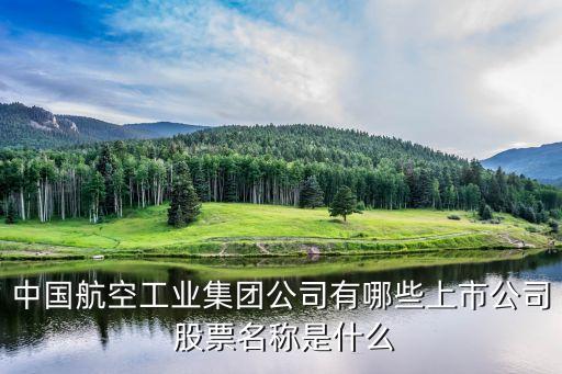 中國(guó)航空工業(yè)集團(tuán)公司有哪些上市公司 股票名稱是什么