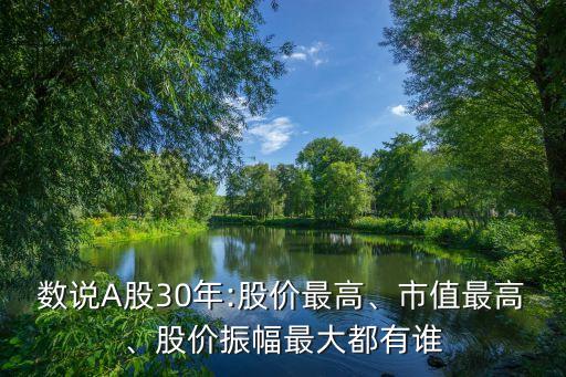 數(shù)說A股30年:股價(jià)最高、市值最高、股價(jià)振幅最大都有誰