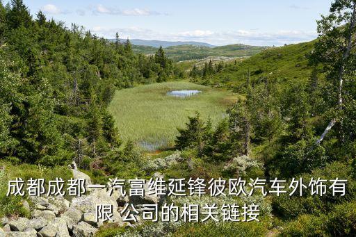 成都成都一汽富維延鋒彼歐汽車(chē)外飾有限 公司的相關(guān)鏈接