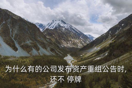 為什么有的公司發(fā)布資產重組公告時,還不 停牌