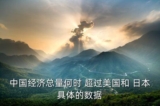 中國(guó)經(jīng)濟(jì)總量何時(shí) 超過美國(guó)和 日本具體的數(shù)據(jù)