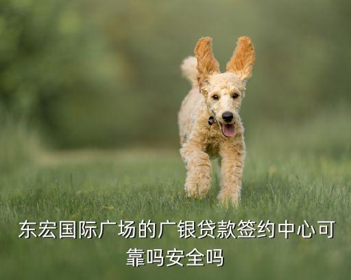  東宏國際廣場(chǎng)的廣銀貸款簽約中心可靠嗎安全嗎